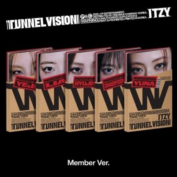 ITZY / TUNNEL VISION(MEMBER VER.)(５種から１種ランダム発送)｜韓国 K-POP CD｜