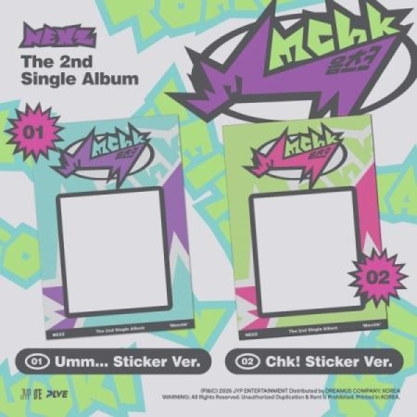 NEXZ / Mmchk (2ND ミニアルバム) STICKER VER. (２種から１種ランダム発送)｜CDではありません｜