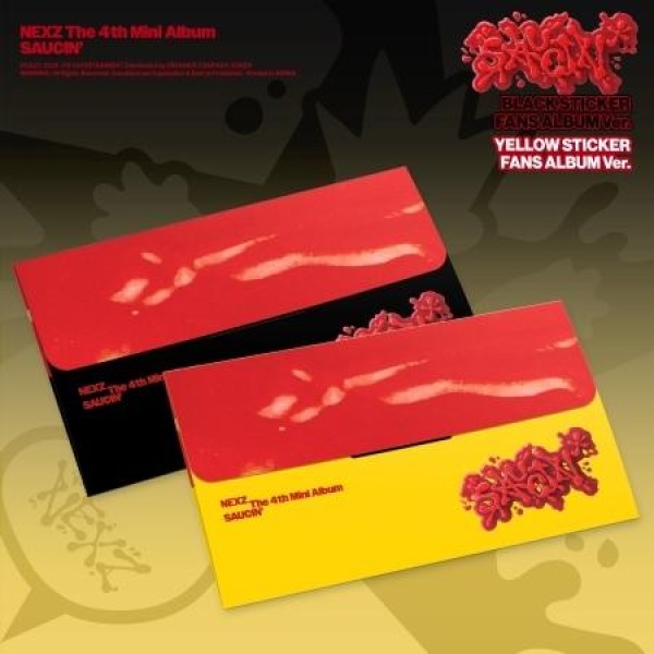 NEXZ / SAUCIN’ (4TH ミニアルバム) STICKER FANS ALBUM VER. (２種から１種ランダム発送)｜CDではありません｜(予約販売 8/24以降発送予定)