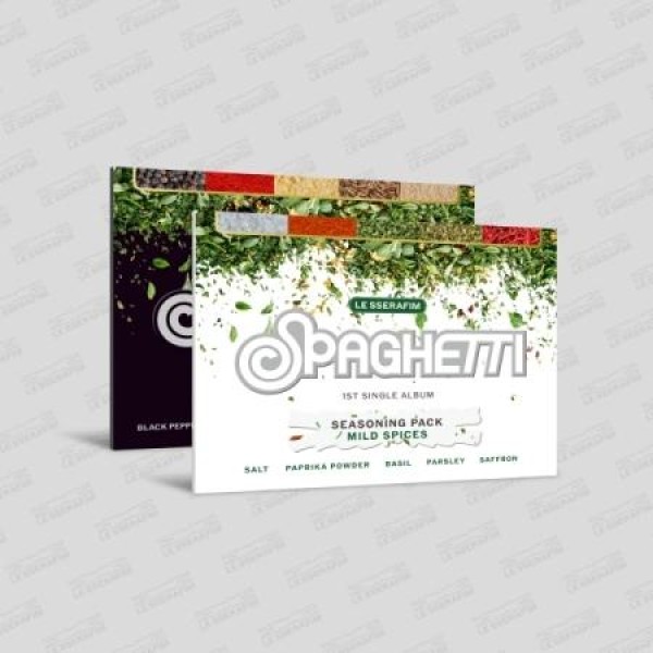LE SSERAFIM / SPAGHETTI WEVERSE ALBUMS VER.(２種から１種ランダム発送)｜CDではありません｜