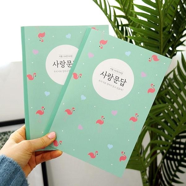 韓国雑貨 愛とハングルを育む LOVE NOTE カップル百聞百答愛問答 ≪カップルセット≫｜韓国語｜［勉強］｜本｜かわいい｜お土産｜
