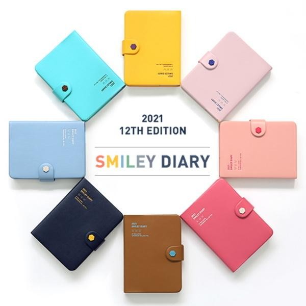 韓国雑貨 今年も出ました 2021 SMILEY DIARY ver.12(2021年 韓国歴)｜スケジュール帳｜手帳｜ダイアリー｜かわいい｜