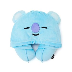 BT21公式グッズ＝ バンタン BTS フード付きネックピロー(携帯用ネック