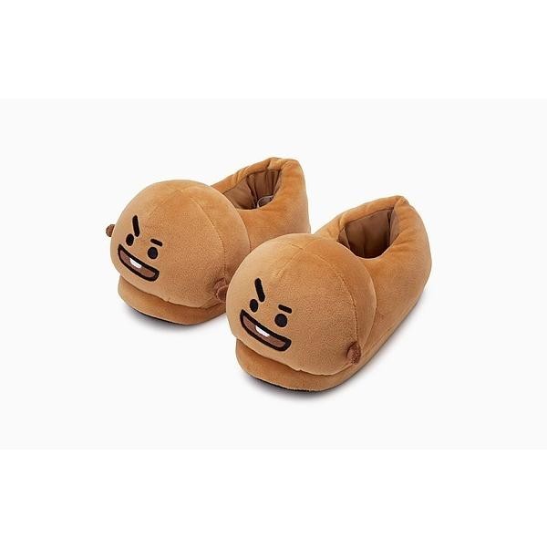 ＝BT21公式グッズ＝ バンタン BTS 足元をホッコリ包む フェイス型スリッパ ≪SHOOKY≫｜防弾少年団｜韓国雑貨｜お土産｜