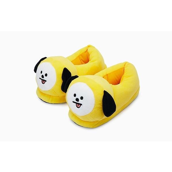＝BT21公式グッズ＝ バンタン BTS 足元をホッコリ包む フェイス型スリッパ ≪CHIMMY≫｜防弾少年団｜韓国雑貨｜お土産｜