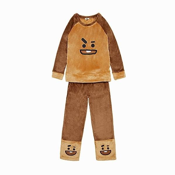 BT21公式グッズ＝ バンタン BTS あったかモコモコ パジャマ ≪COOKY