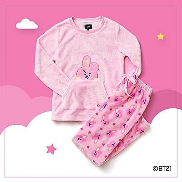 BT21公式グッズ＝ バンタン BTS あったかモコモコ パジャマ ≪COOKY