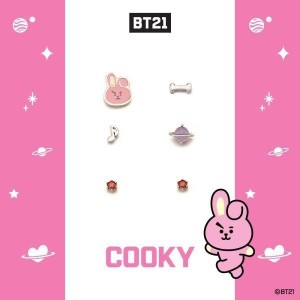BT21公式グッズ＝ バンタン BTS キャラクターピアスセット(KOYA)｜防弾