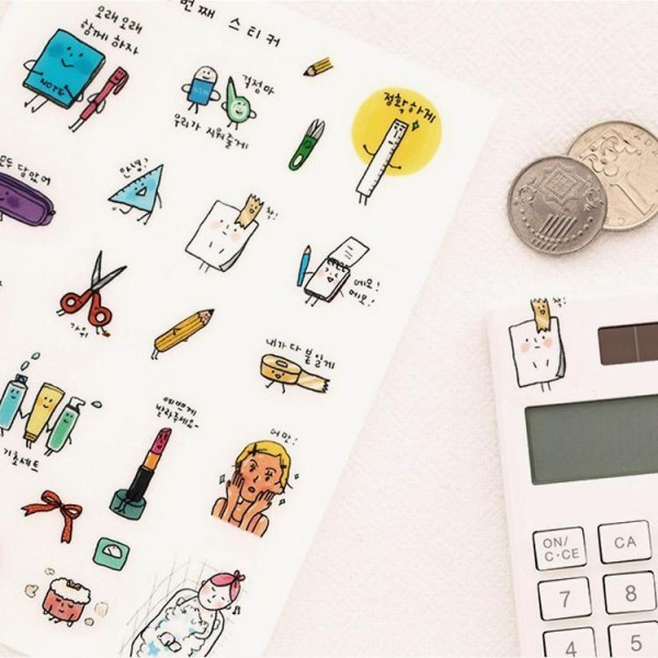 韓国雑貨 todac todac 10番目のステッカーセット(14sheets)｜文房具｜可愛い｜