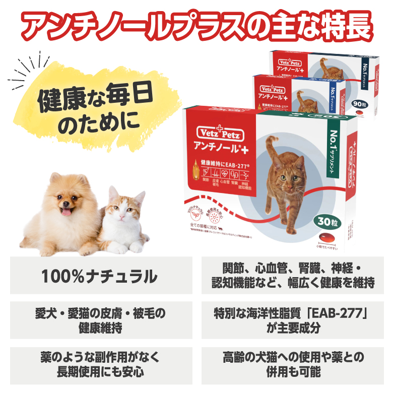 アンチノール プラス 猫用サプリメント 90粒