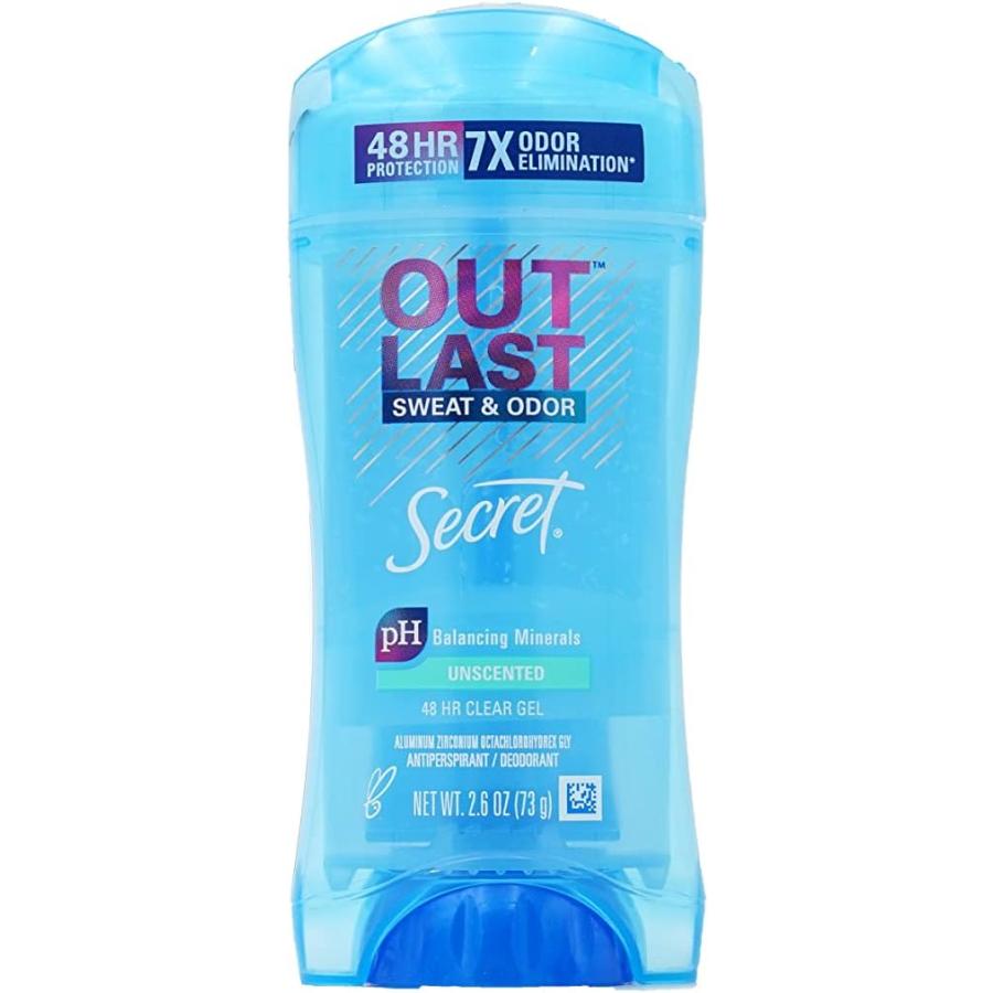 Secret Outlast 48 Hour Clear Gel 2.6 oz シークレット アウトラスト 消臭 デオドラント クリアジェル 73 g 国内発送｜serekuto-takagise｜02