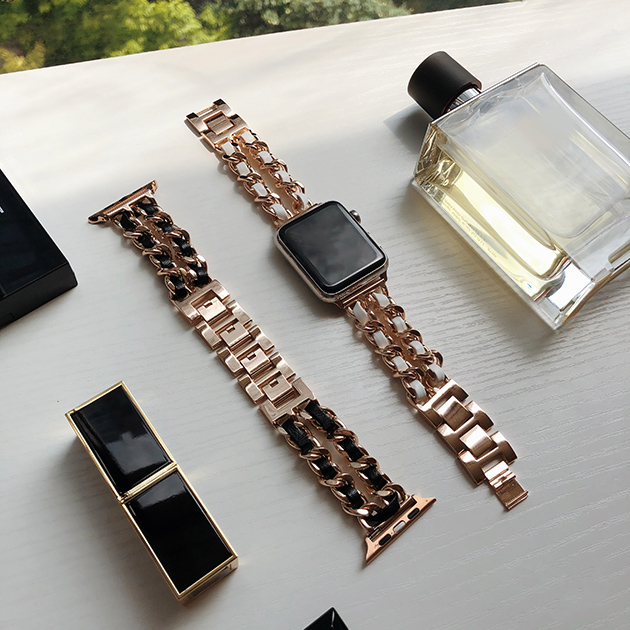 apple watch10 バンド ステンレス ベルト アップルウォッチ SEバンド 40mm 44mm 42mm 46mm 革 レザー 二重 | Apple Watch Series 10 | 20