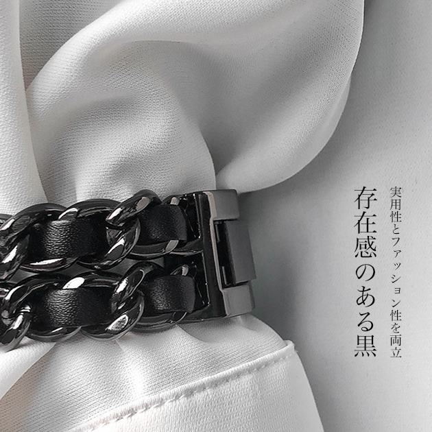 apple watch10 バンド ステンレス ベルト アップルウォッチ SEバンド 40mm 44mm 42mm 46mm 革 レザー 二重 | Apple Watch Series 10 | 14