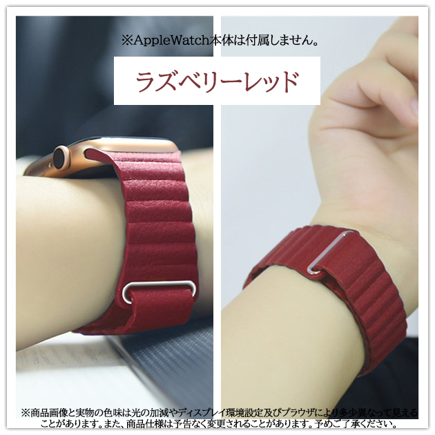 アップルウォッチ10 apple watch SEバンド マグネット ベルト バンド 40mm 44mm 42mm 46mm 革 本革 レザー | Apple Watch Series 10 | 05