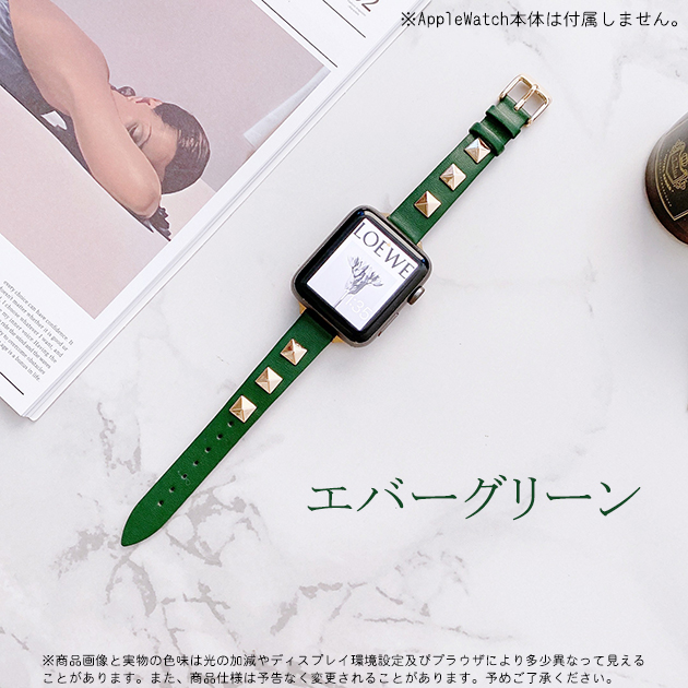 アップルウォッチ10 バンド 革 レザー ベルト apple watch SEバンド 40mm 44mm 42mm 46mm 本革 細身 スリム | Apple Watch Series 10 | 03