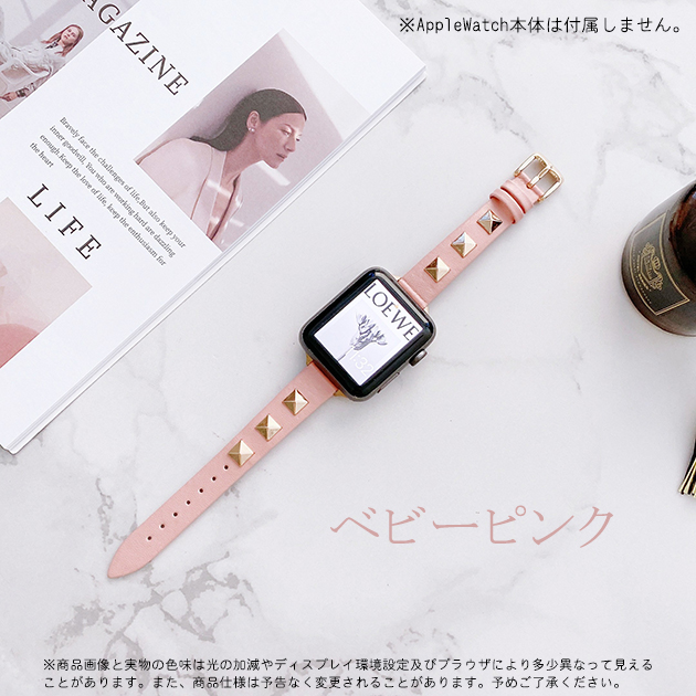 アップルウォッチ10 バンド 革 レザー ベルト apple watch SEバンド 40mm 44mm 42mm 46mm 本革 細身 スリム | Apple Watch Series 10 | 06