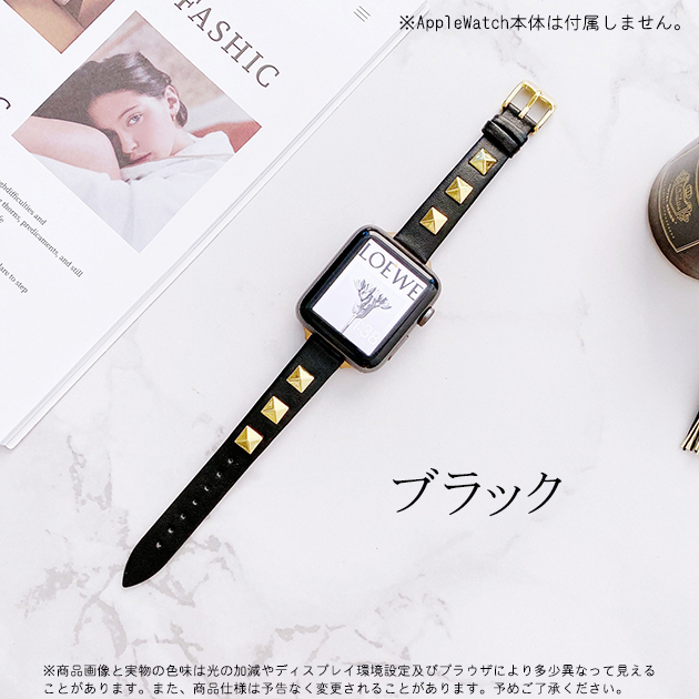 アップルウォッチ10 バンド 革 レザー ベルト apple watch SEバンド 40mm 44mm 42mm 46mm 本革 細身 スリム | Apple Watch Series 10 | 01