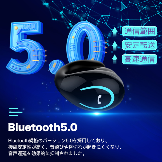 イヤーカフ型 片耳イヤホン Bluetooth...の詳細画像5