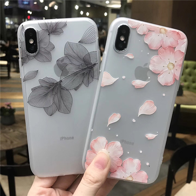 スマホケース クリア iPhone14 pro SE3 16e ケース 透明 アイフォン15 カバー アイホン12 mini 13 携帯ケース スマホ 11 iPhoneケース 花柄 かわいい | iPhone 14 Pro | 06