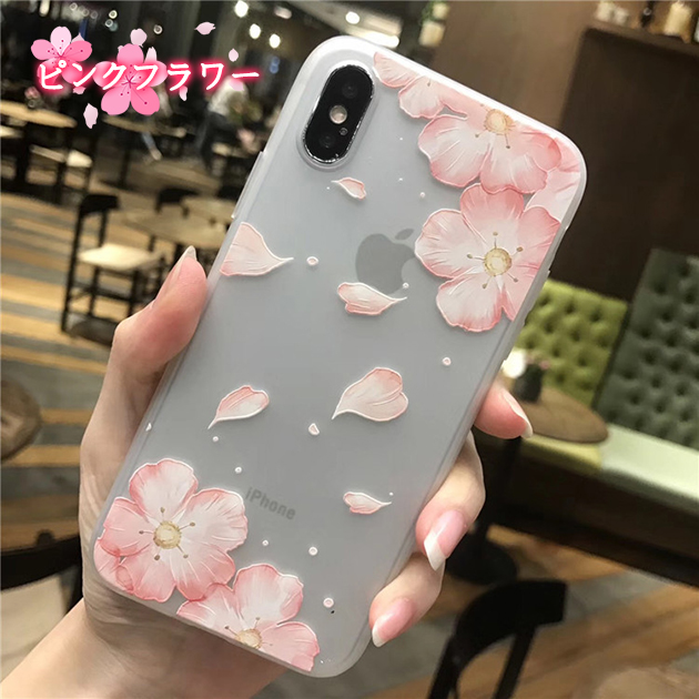 スマホケース クリア iPhone14 pro SE3 16e ケース 透明 アイフォン15 カバー アイホン12 mini 13 携帯ケース スマホ 11 iPhoneケース 花柄 かわいい | iPhone 14 Pro | 03