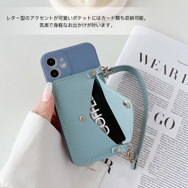 スマホケース ショルダー iPhone12 13 ケース 手帳型 アイフォン14 カバー アイホン13 携帯ケース スマホ iPhoneケース カード収納 背面 | iPhone 12 Pro | 13
