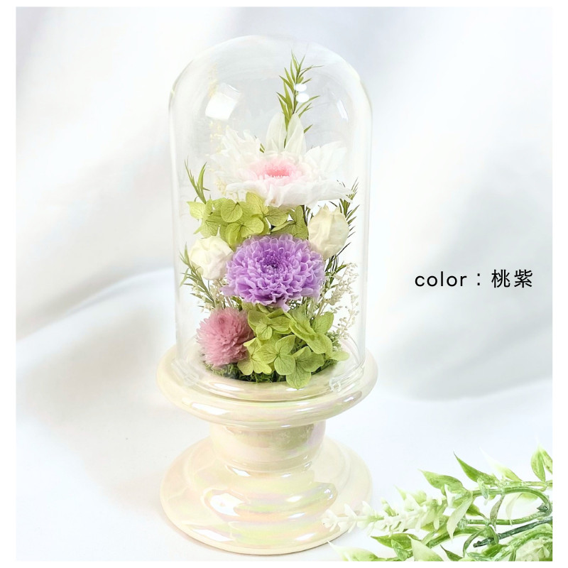 プリザーブドフラワー 仏花 お供え花 コンパクト 和菊 初七日 四十九日