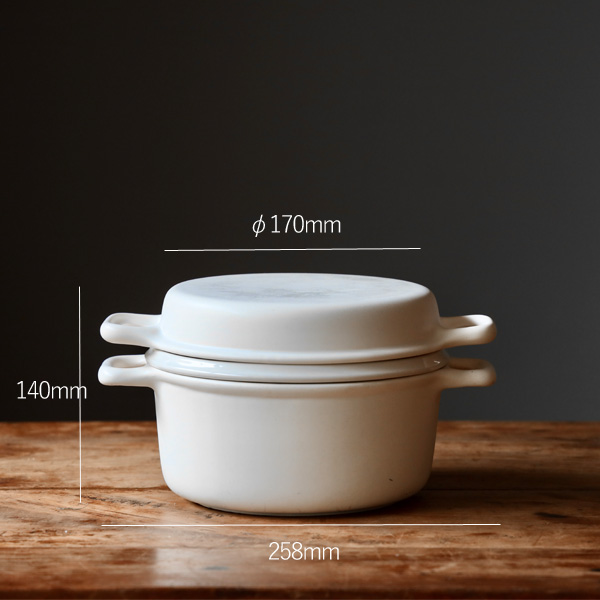 かもしか道具店 鍋 蒸し器 三とく鍋 直火 耐熱 陶器製 土鍋 土鍋料理