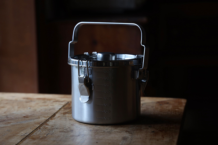 仔犬印（KOINU） 【 新タイプ 】保存容器 給食缶ミニ ステンレス 密閉