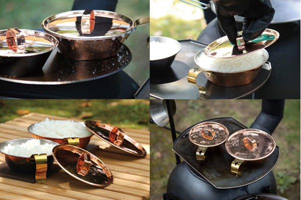⭐︎希少旧ロゴ⭐︎FIRESIDE コッパー シェラカップ 500 リッド　セット コッパーシェラカップ500 | ファイヤーサイド - 薪ストーブと