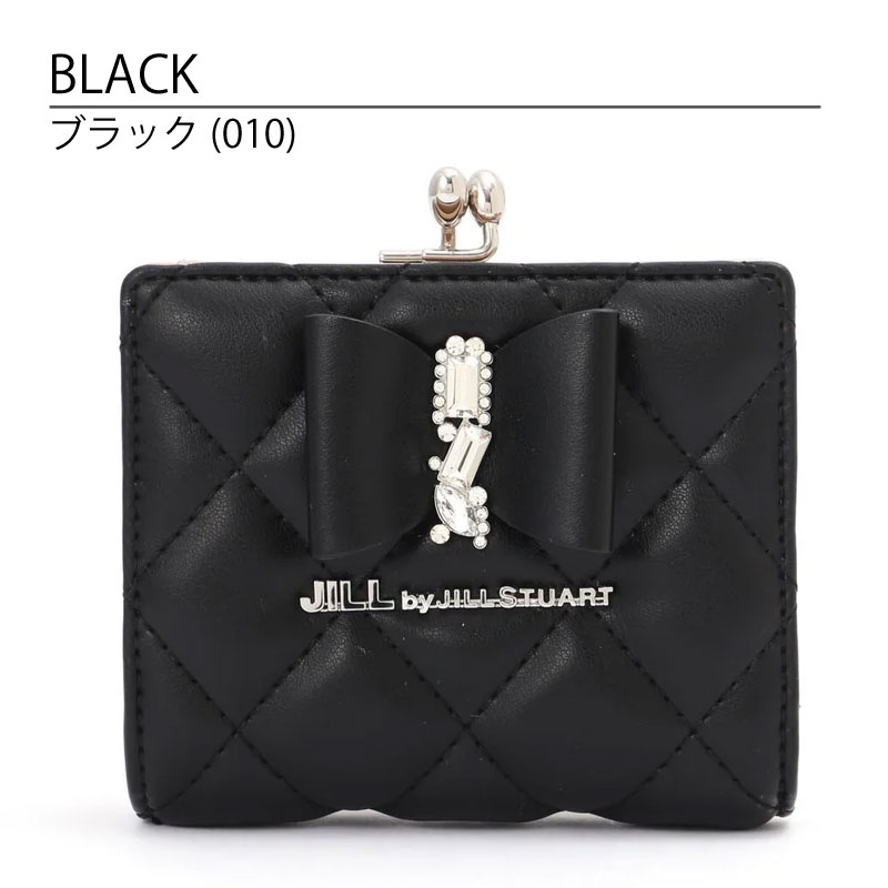 JILL BY JILLSTUART 二つ折り財布 ブラック JILL by STUART ジルバイジルスチュアート 財布 がま口 二つ折り