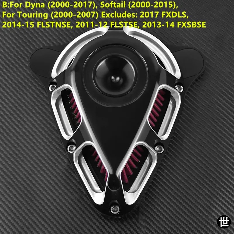 ブランド登録なし - ハーレー 運動競技はやりっ子 XL883 ツーリング エレクトラ グライド ロードグライド ダイナ ファットボーイ用 自動二輪車用エアクリーナーフィルター