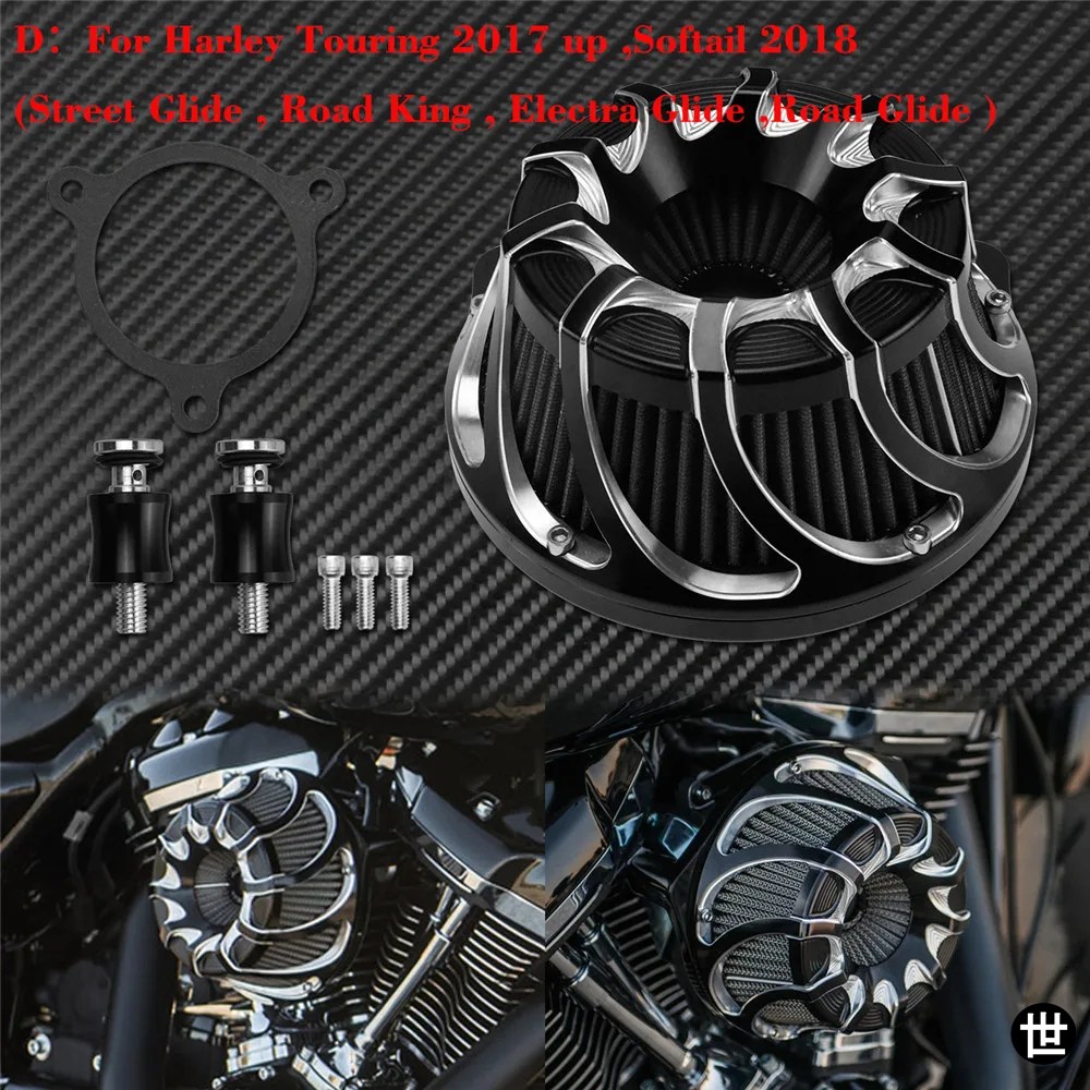 バイク用エアクリーナーインテークフィルター グレー エレメント ハーレー ツーリング エレクトラ ストリートグライド FLHX スポーツスター Xの画像