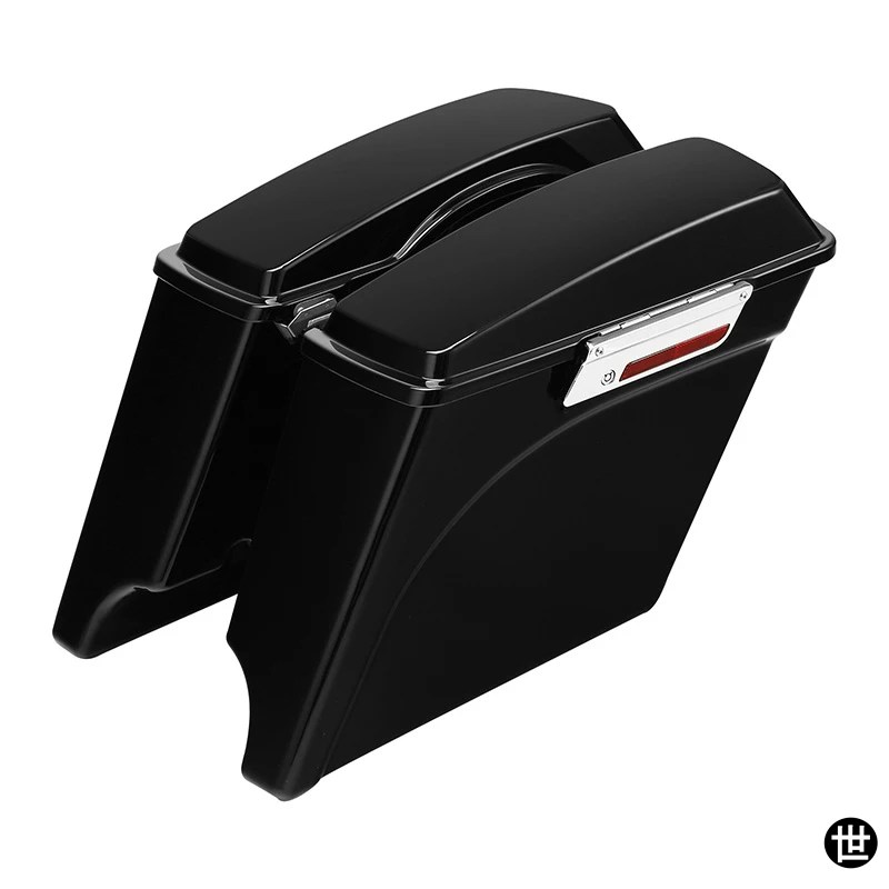 バイク用 5インチ 拡張ストレッチハードサドルバッグ ハーレー ツーリング ロードキング エレクトラ グライド ロードグライド ストリートグライド_2