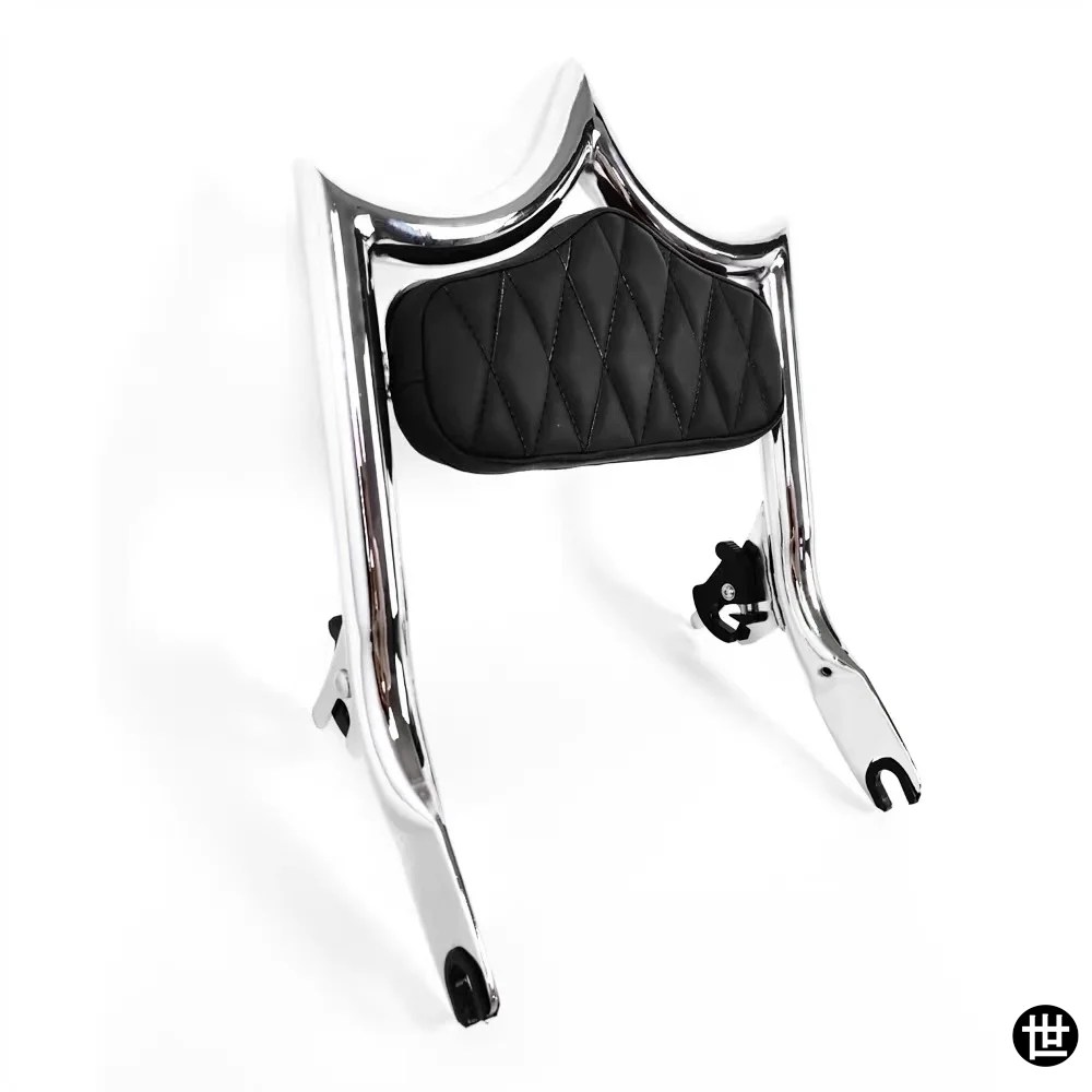 バイク用シーシーバー 取り外し可能バックレスト ハーレー ツーリング CVO ロードグライド ストリートグライド エレクトラグライド ロードキング 200の画像