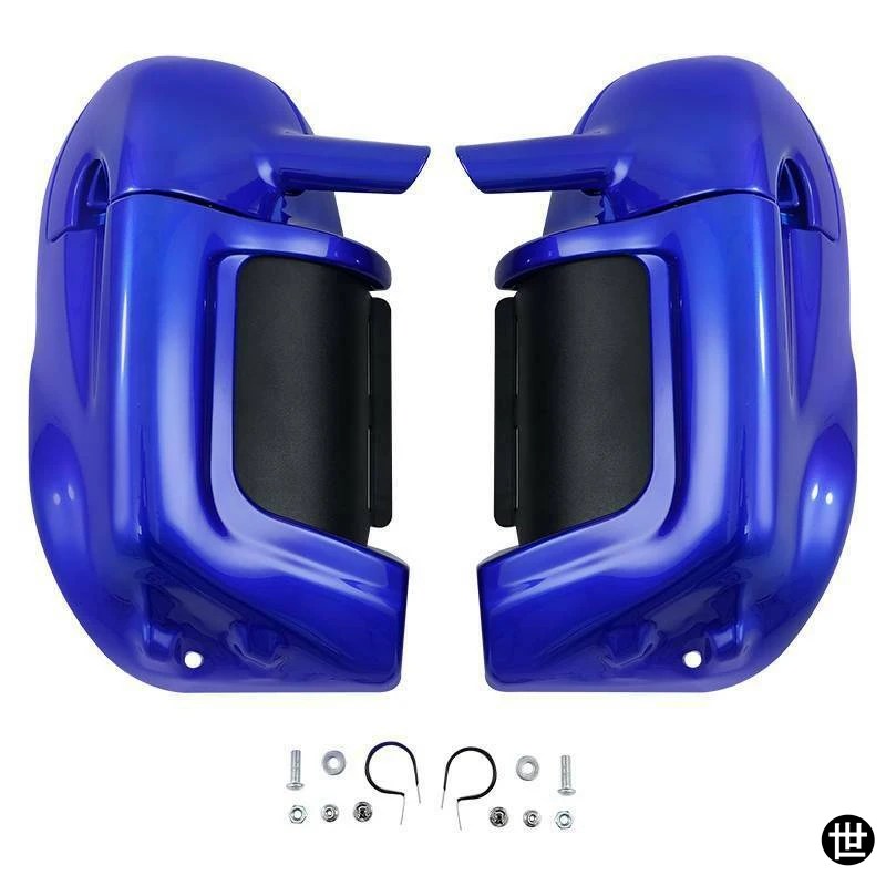 ハーレーツーリング ロードキング ストリート エレクトラグライド 83-13 FLHR FLHT FLT FLHX FLHTCU FLHRC 用バイク アンダー通気式レッグフェアリング_2