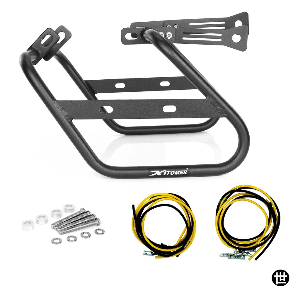 ヤマハ XV950 / R-SPEC 2014-2022 2023 2024 用バイク サイドラゲッジラックブラケット パニアサドルバッグホルダーサポートラック
