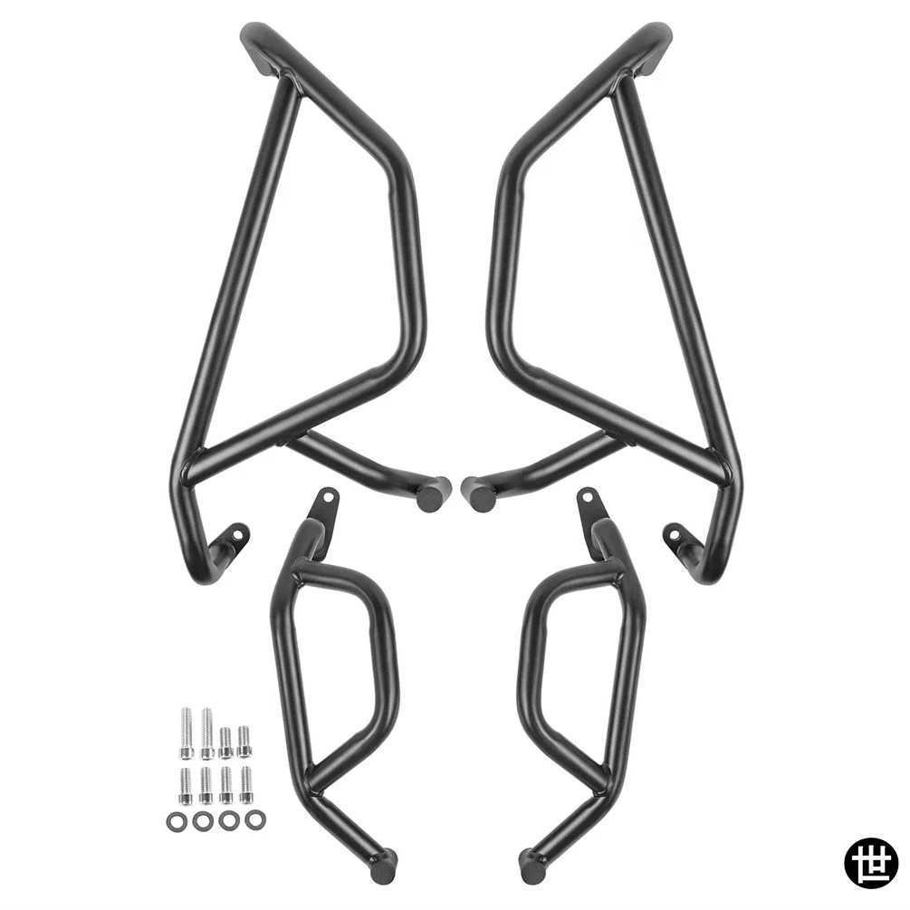 WOLFLINE製 450MT 2024-25用クラッシュバー エンジンガード 上下バンパー バイクフレーム落下防止アクセサリーの画像