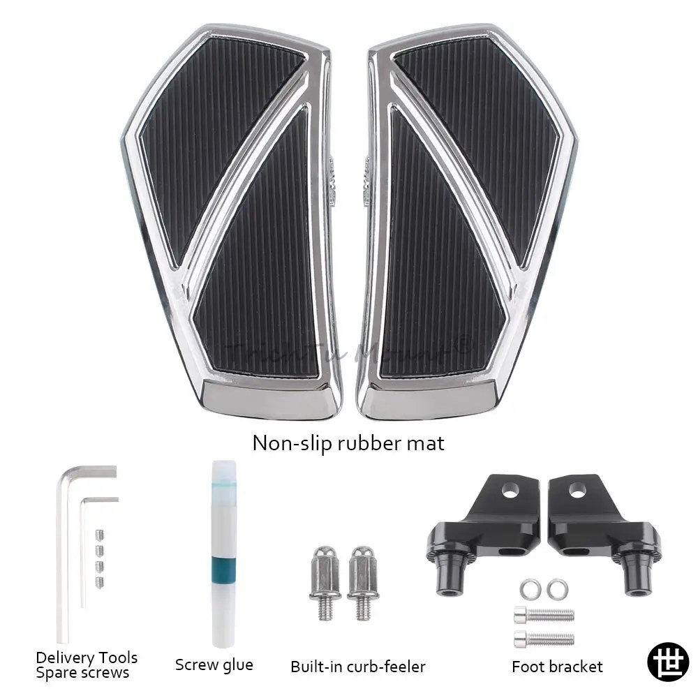 BMW R18 CLASSIC 100 2020-2024用バイクドライバー用フロアボード フロントフットレストペダル ライダーフットボード ワイドフットレストアクセサリー_1