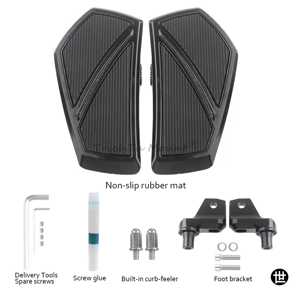 BMW R18 CLASSIC 100 2020-2024用バイクドライバー用フロアボード フロントフットレストペダル ライダーフットボード ワイドフットレストアクセサリー_2
