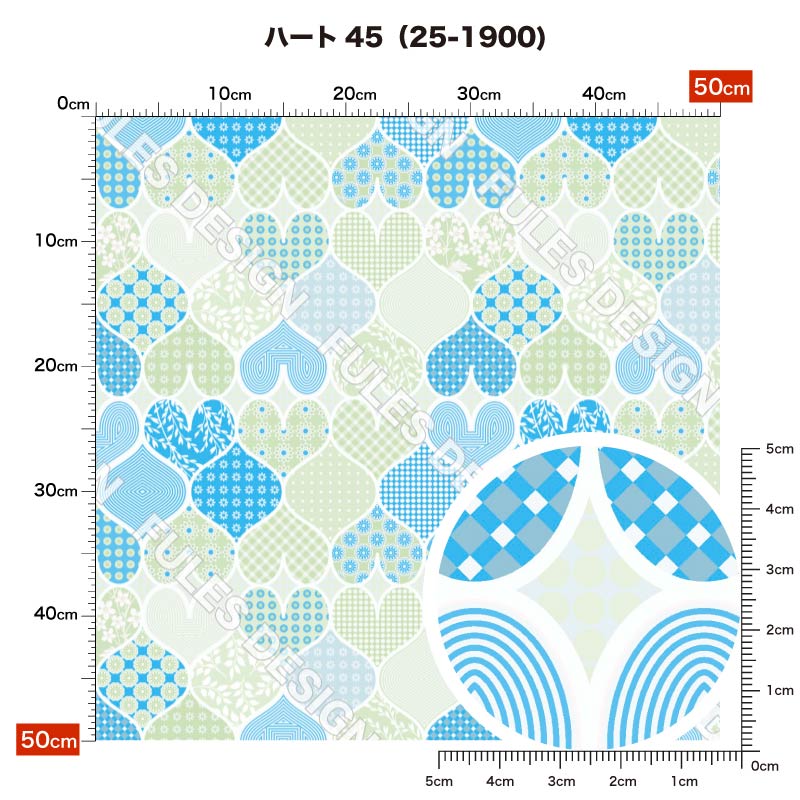 ハート45 柄詳細