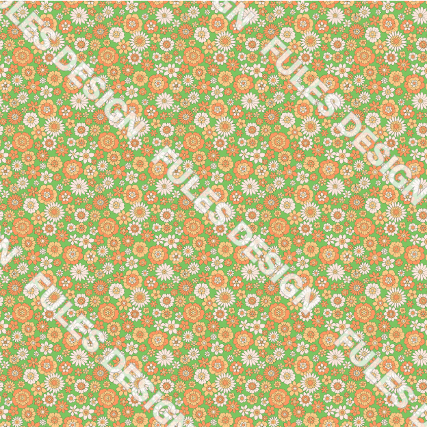 裏毛ニット生地 布 スウェット 小花柄 レトロ カラフル かわいい 裏