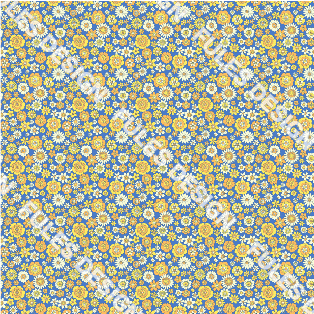 裏毛ニット生地 布 スウェット 小花柄 レトロ カラフル かわいい 裏