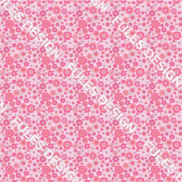 裏毛ニット生地 布 スウェット 小花柄 レトロ カラフル かわいい 裏