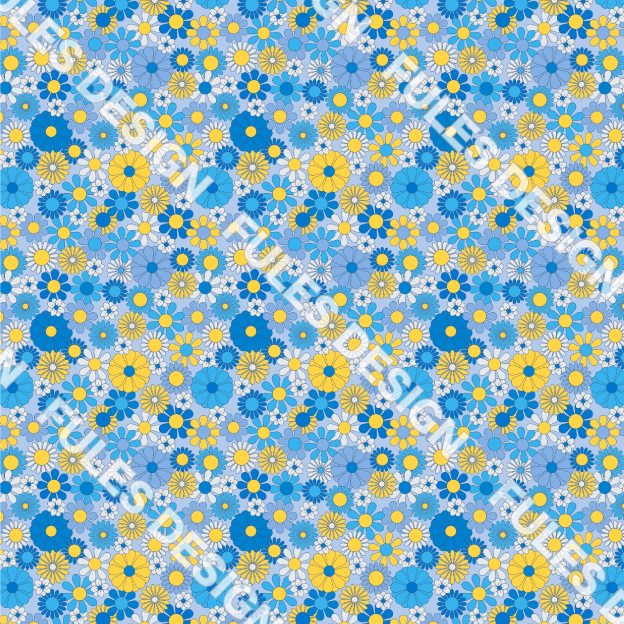 裏毛ニット生地 布 スウェット 小花柄 レトロ カラフル かわいい 裏