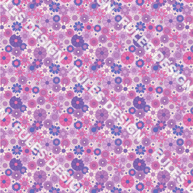 裏毛ニット生地 布 スウェット 小花柄 レトロ カラフル かわいい 裏