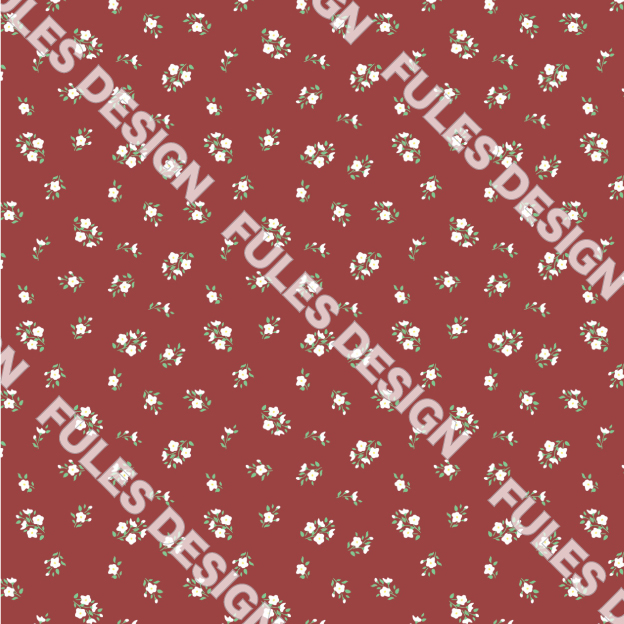 裏毛ニット生地 布 スウェット 小花柄 レトロ かわいい 女の子 裏