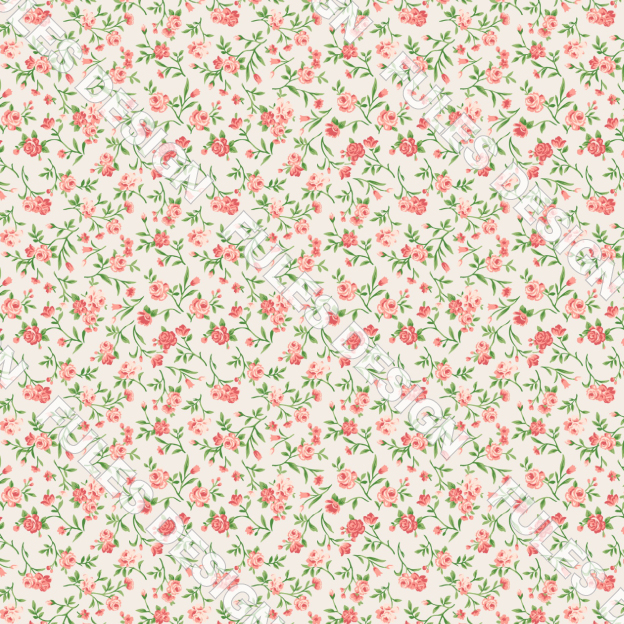 生地 布 スラブ 小花柄 レトロ バラ 薔薇柄 かわいい 女の子 商用利用 