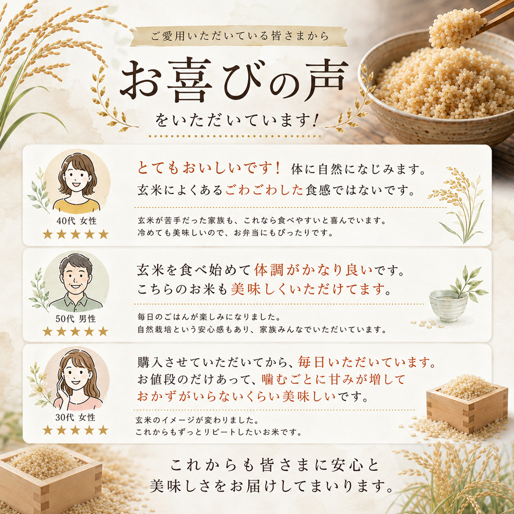 自然栽培 玄米 朝日米 木村式 自然栽培米 5kg 【玄米】 320g1個