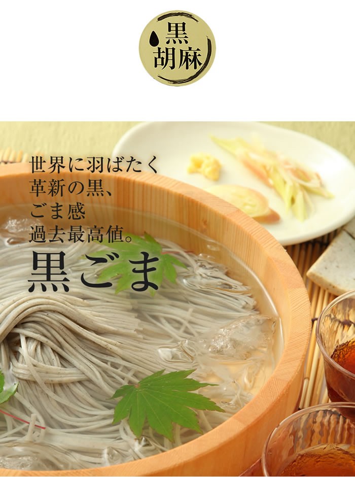 黒ごまそうめん1