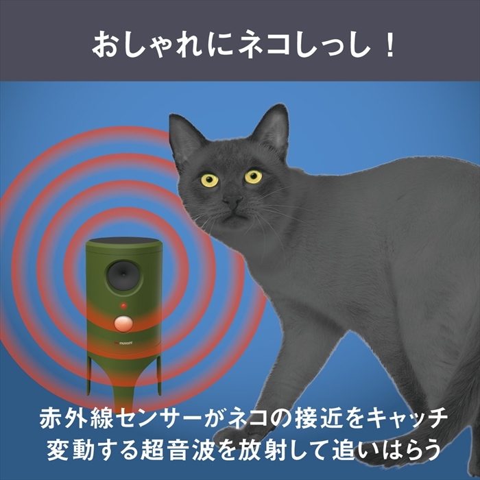猫よけ 超音波 野良猫対策 防獣 慣れ防止 変動超音波 3種 ソーラー USB 充電式 猫感知センサー IP65 防水 庭 花壇_2